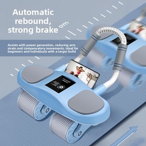 Rodillo Abdominal Inteligente de EVA, TPE y PP con Rebote Automático, Equipo de Gimnasio <span class=keywords><strong>en</strong></span> Casa <span class=keywords><strong>para</strong></span> Hombres, Dispositivo de Flexión con Soporte <span class=keywords><strong>para</strong></span> Codos - Product Image 2