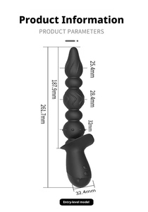 5 boules vibrantes pour le sexe anal, plug anal pour débutants, masseur de prostate, vibrateur anal avec 10 vibrations, jouet sexuel anal - Product Image 5
