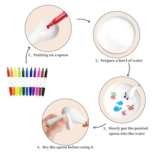 KHY Magical Kid Magic Halloween For Water Based Drawing Surface Float 3D Painting Art Floating Marker Pen