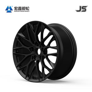 Hongxin Nouvelles Jantes Multi-Rayons en Alliage d'Aluminium Forgé 6061 Noir Mat de 16 à 24 Pouces, Ajustement Universel pour Véhicules de Tourisme - Product Image 3