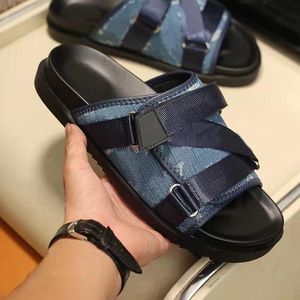 Luxury Designer Light Weight Fur Slipper Fashion <strong>Velcro</strong> Sandals Thick Sole Nylon Upper Open Toe Casual <strong>Men</strong> Summer Beach <strong>Shoes</strong> - Product Image 6