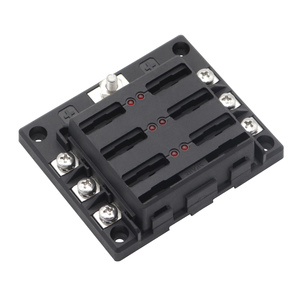 Caja de Fusibles de 6 Vías con Indicador LED, 16 Fusibles para Automóviles, Camiones, Barcos, Embarcaciones Marinas, Vans, 12V 24V - Product Image 3