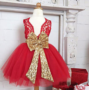 Ivy10090A Vestido de Fiesta para Niñas con Lazo Grande, Vestido de Cumpleaños para Bebés, Vestidos Elegantes con Encaje - Product Image 3