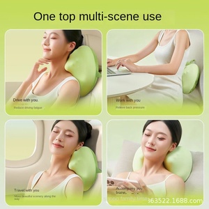 Coussin de <span class=keywords><strong>massage</strong></span> électrique en <span class=keywords><strong>tissu</strong></span> à mémoire de forme, pétrissage des tissus profonds, chauffage par lumière rouge, intensité réglable, masseur relaxant - Product Image 3