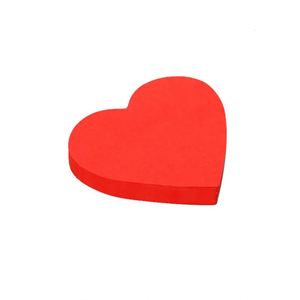 Valentine's Day 400-Sheet Memo <b>Paper</b> Large Vibrant <b>Red</b> with Self-Adhesive Love-Themed Musical Notes for Office/School Bookmarks - Product Image 1