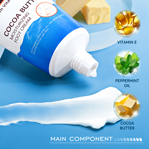 Soin des <span class=keywords><strong>pieds</strong></span> réparateur apaisant et rafraîchissant sur mesure crème pour les <span class=keywords><strong>pieds</strong></span> hydratante à la vitamine E et au beurre de cacao - Product Image 4