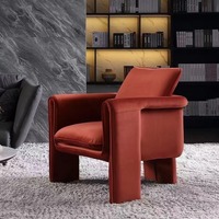 Fauteuil d'hôtel Timberight haut de gamme, luxe léger, structure en bois massif, pour café, salon, moderne, simple, rembourré en tissu, siège de loisirs