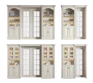 Buffet de salon et armoire de restaurant contemporains en bois massif sur mesure de qualité commerciale - Product Image 6