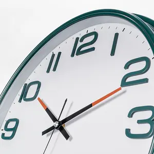 Horloge artisanale en plastique Horloge murale circulaire de grande taille Conception de <span class=keywords><strong>cadran</strong></span> <span class=keywords><strong>numérique</strong></span> stéréoscopique 3D Horloge murale silencieuse de 16 pouces - Product Image 4