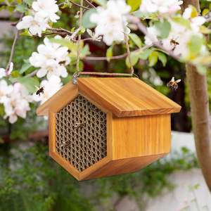 ไม้เมสันทำด้วยมือกันน้ำธรรมชาติบ้านผสมเกสรบ้านผึ้งสวนดึงดูดเงียบสงบอุปกรณ์สวนของโรงแรม - Product Image 6