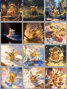 Tarjetas de Arte Cuadradas de Pokémon: Diario de Aventuras de <span class=keywords><strong>Pikachu</strong></span>, B5, Alta Calidad, Nuevo Fan Art Coleccionable, Sellado, Booster - Product Image 6