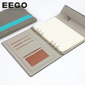 Cao cấp tùy chỉnh bìa cứng kinh doanh PU da tùy chỉnh từ A5 6 vòng lá lỏng lẻo chất kết dính máy tính xách tay - Product Image 3