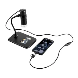 Kính Hiển Vi Kỹ Thuật Số Usb Di Động 3 Trong 1 Type C 1000x Kèm Giá Đỡ Để Sửa Chữa Pcb Điện Tử - Product Image 1