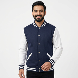Custom <b>Baseball</b> <b>Jacket</b> with Embroidery 100% cotton <b>Men's</b> Varsity <b>Jacket</b> CollegeBaseballjacket <b>for</b> <b>men</b> - Product Image 1