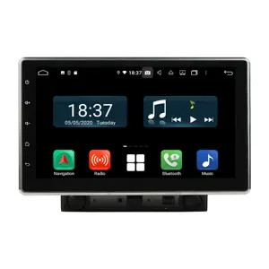 KLYDE Pemutar DVD Mobil Universal, KD-2000 2Din PX6 4G Ram 64G Rom Android 10.0, Kepala Unit Atas/Bawah/Kiri/Kanan Sesuaikan Sudut