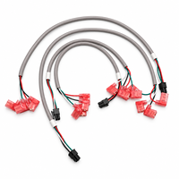 Harnais de câbles personnalisé multi-branques Molex 3,0 mm en cuivre étamé avec bornes rouges en PVC / CE pour l'automatisation industrielle, l'équipement médical et les appareils ménagers