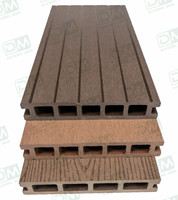 Bordure de terrasse extérieure en WPC lisse de style industriel contemporain 50*50mm, imperméable, résistante à l'humidité, ignifuge et écologique