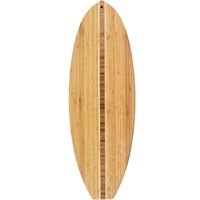 Planche à découper et plateau à fromages en bois de bambou en forme de planche de surf 23" x 7-1/2" Ustensiles de cuisine