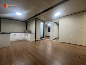 Casa prefabricada de 3 dormitorios a <span class=keywords><strong>la</strong></span> venta para el hogar Bar <span class=keywords><strong>Hotel</strong></span> hecha de Panel sándwich de acero de madera para decoración de baño - Product Image 4