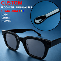 Fabricant de lunettes de soleil de haute qualité propose des lunettes de soleil à monture en forme de cuillère et des lunettes de soleil de luxe pour hommes, idéales pour la nouvelle mode et l'usage en extérieur.