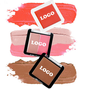 พาเลตต์บลัชออนอัดเม็ดสีสูงแบบวีแกนมีหลายสีหลายสีโลโก้ที่กำหนดเอง - Product Image 3