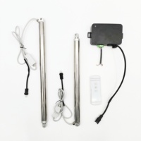 Actionneur linéaire tubulaire électrique 12V 24V, support télescopique 12V en acier inoxydable avec capteur Hall SYNC pour fauteuil inclinable