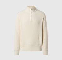Service de broderie de logo personnalisé, fermeture éclair métallique sur mesure, pull à col montant mi-zippé en laine mélangée épaisse pour homme, pour un luxe discret