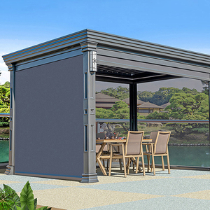 Ngoài trời Windproof không thấm nước điện cơ giới dọc con lăn mù Patio cửa sổ màn hình con lăn rèm - Product Image 1