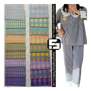 hot sale plaid polyester cotton fabric check fabric sewing fabric material cotton for shirt and skirt