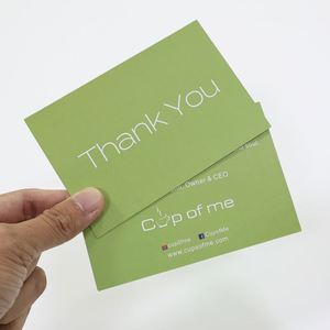 การ์ดขอบคุณพร้อมโลโก้ของคุณเองสำหรับการ์ดสินค้า ขั้นต่ำ 100 ใบ - Product Image 4