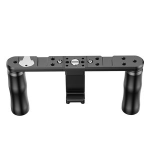 Apexel Smartphone Video <span class=keywords><strong>Rig</strong></span> Film Maker Twee Handgreep Stabilizer Kit Fit Voor Led Licht Shotgun Microfoon - Product Image 5