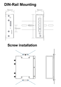 WZ-LAN AC1200Mbps Wifi5 Industrial LTE 4G WiFi <strong>Router</strong> with SIM Slot DIN Rail <strong>Installation</strong> and RS232 RS485 - Product Image 6
