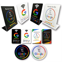 Tarjetas de visita digitales programables Facebook Tiktok Social Media Google Review Restaurant Custom Nfc Stand