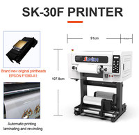 Imprimante UV DTF rouleau à rouleau de 30cm impression par transfert multicolore film AB compatible Epson XP600 F1080 utilisé nouvelle impression UV