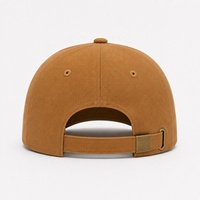 Casquettes de baseball décontractées en sergé de coton brodé, 5 panneaux structurés, visière incurvée, boucle métallique, vente en gros