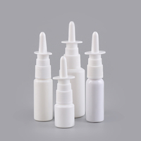 Lot de bouteilles de pulvérisation nasale rechargeable 10-60ml, flacon pour spray nasal professionnel, produit en plastique, 20ml, 10 pièces