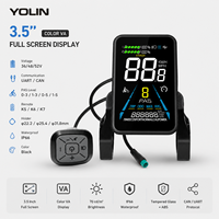Pantalla LCD a color para bicicleta eléctrica Yolin, 36V 48V 52V, pantalla LCD para bicicleta eléctrica con protocolo UART para ENGWE Ebike