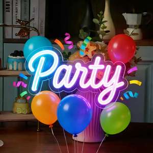 Enseigne au néon LED personnalisée - Vente en gros, livraison directe, pas de MOQ, logo personnalisé, lumière pour le Ramadan, jeu ouvert, pizza - Product Image 6