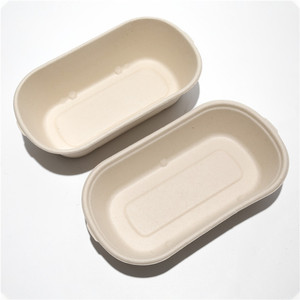 Fiambrera desechable de caña de azúcar, caja de comida con tapa - Product Image 2
