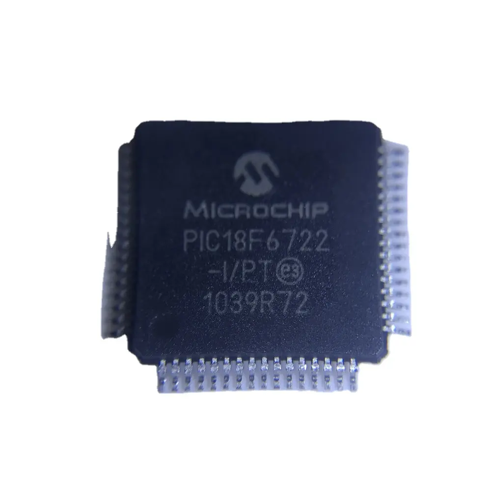 PIC18F6722-I/PT IC PIC 18F Microcontroller IC chip PIC18F6722 FLASH 64-TQFP Mcu