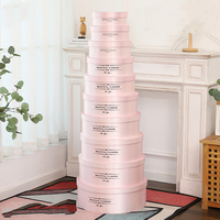 Grande boîte en forme ronde xxl de 99 roses, 10 tailles, noir, rose, rouge, argent, extra large, boîte-cadeau de fleur de rose, 10 ensembles de 2