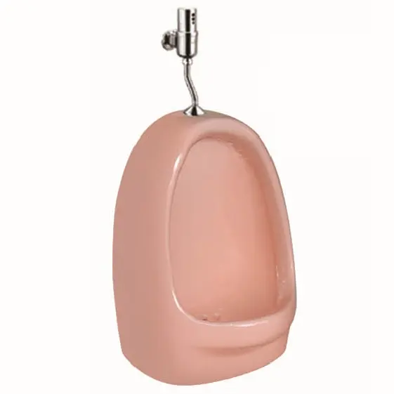 学校用ピンク色衛生陶器壁掛け女性小便器