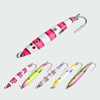 3.5-5 #   Leurre métallique de pêche en mer 23-60g, type cuillère, pour lancer longue distance, avec hameçons doubles renforcés en acier inoxydable