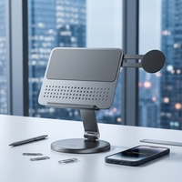 Support de tablette rotatif à 360 degrés FEIXIANG en aluminium avec support magnétique pour téléphone, hauteur réglable, support de bureau en métal pour le bureau