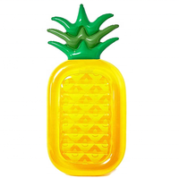 Radeau flottant gonflable pour piscine ananas Jouet flottant pour piscine extérieure pour adultes et enfants