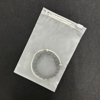Sacs à fermeture éclair en PE transparents avec logo personnalisé, imperméables et résistants à la chaleur, options transparentes/givrées pour l'emballage des boucles d'oreilles