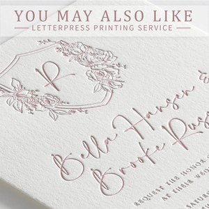 Service d'impression d'invitations de mariage en typographie : Service de conception personnalisée sur papier coton disponible, pour les annonces de réservation de <span class=keywords><strong>date</strong></span>. - Product Image 3