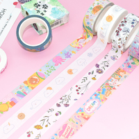 Fabricant de rubans washi personnalisés en gros, rubans washi roses kawaii