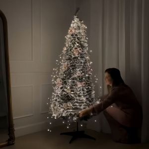 Árbol de Navidad Plegable de Alta Calidad de 1.5 m con Luces y Decoraciones, Diseño Pop-Up para un Ambiente Festivo - Product Image 3