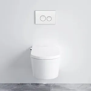 Gizli sarnıç su dolap gizli tankı çerçevesiz otomatik saygısız klozet kapağı tasarım banyo seramik yeni tek parça Modern 2 yıl